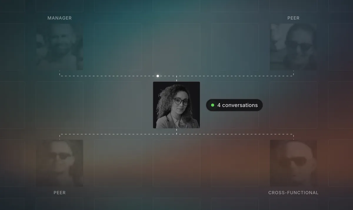 You connected to your manager, two peers and a cross-functional interviewer